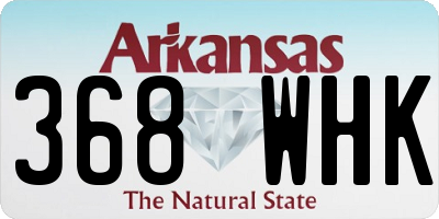 AR license plate 368WHK