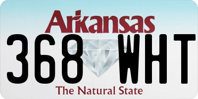 AR license plate 368WHT