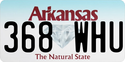 AR license plate 368WHU