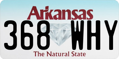 AR license plate 368WHY