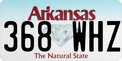 AR license plate 368WHZ