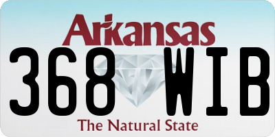 AR license plate 368WIB