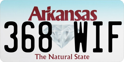 AR license plate 368WIF