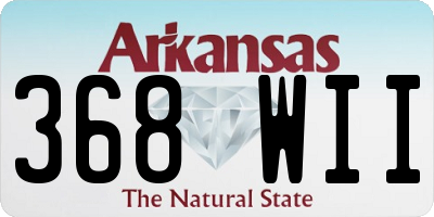 AR license plate 368WII
