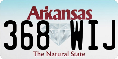 AR license plate 368WIJ