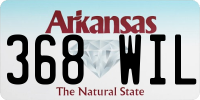 AR license plate 368WIL
