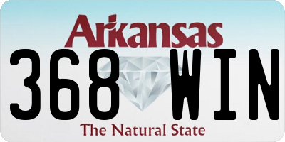 AR license plate 368WIN