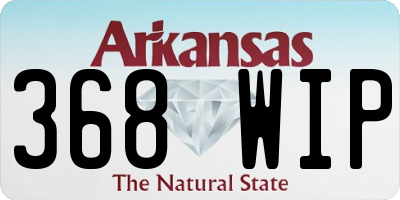 AR license plate 368WIP
