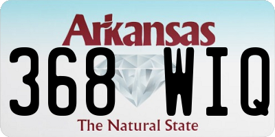 AR license plate 368WIQ