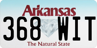 AR license plate 368WIT