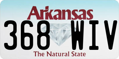 AR license plate 368WIV