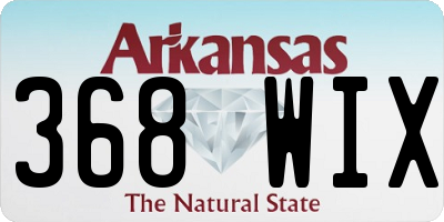 AR license plate 368WIX