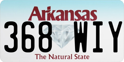 AR license plate 368WIY