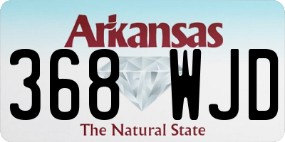 AR license plate 368WJD