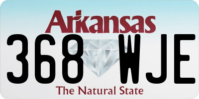 AR license plate 368WJE