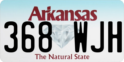 AR license plate 368WJH
