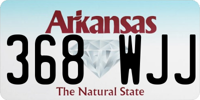 AR license plate 368WJJ