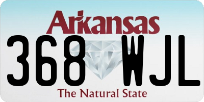 AR license plate 368WJL