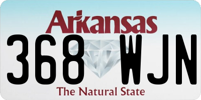 AR license plate 368WJN
