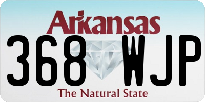 AR license plate 368WJP