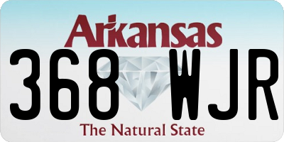 AR license plate 368WJR
