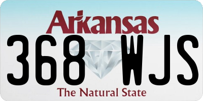 AR license plate 368WJS