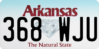 AR license plate 368WJU