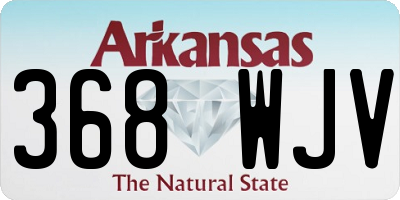 AR license plate 368WJV