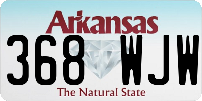 AR license plate 368WJW