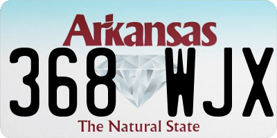 AR license plate 368WJX