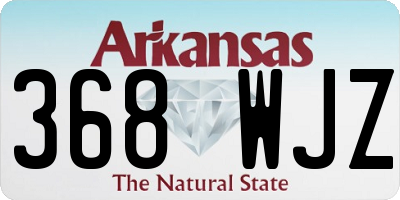 AR license plate 368WJZ