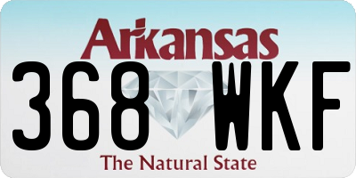 AR license plate 368WKF