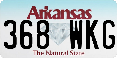 AR license plate 368WKG
