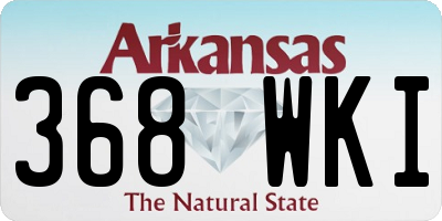AR license plate 368WKI