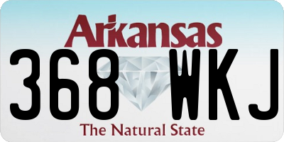 AR license plate 368WKJ