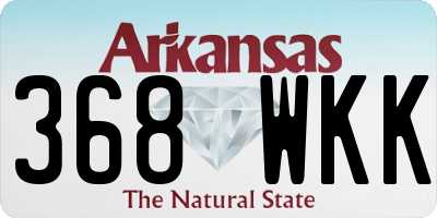 AR license plate 368WKK