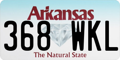 AR license plate 368WKL