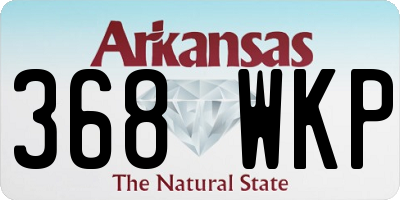 AR license plate 368WKP
