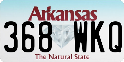 AR license plate 368WKQ