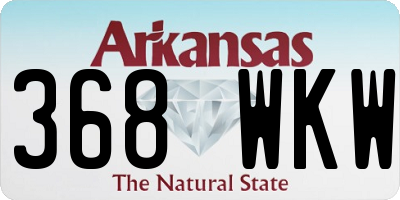 AR license plate 368WKW