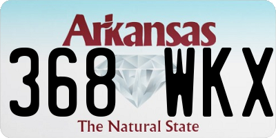 AR license plate 368WKX