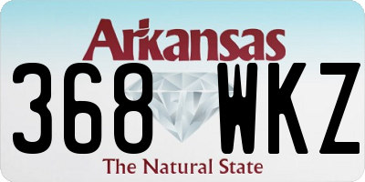AR license plate 368WKZ