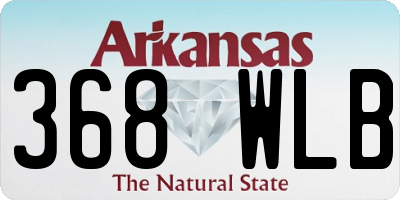 AR license plate 368WLB