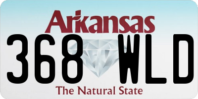 AR license plate 368WLD