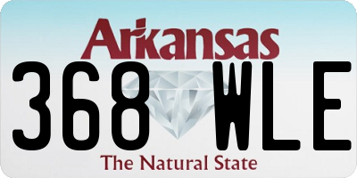 AR license plate 368WLE