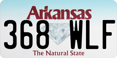 AR license plate 368WLF