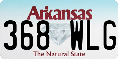 AR license plate 368WLG