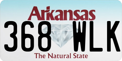 AR license plate 368WLK