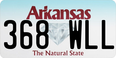 AR license plate 368WLL