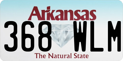 AR license plate 368WLM